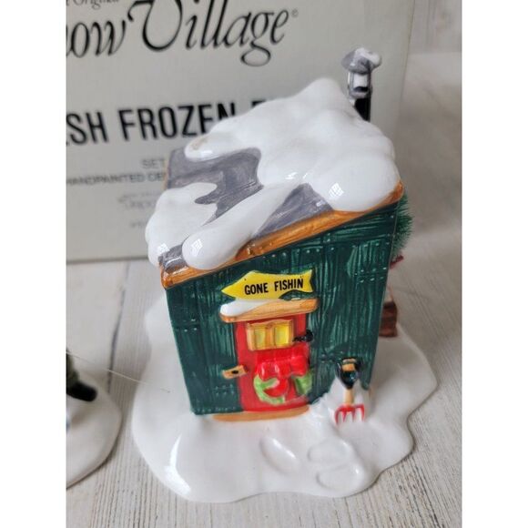 Dept 56 51632 Fresh Frozen Fish snow village accessory Xmas set - Picture 4 of 11